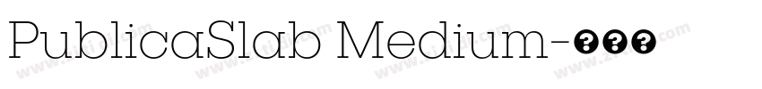 PublicaSlab Medium字体转换 PublicaSlab Medium字体转换